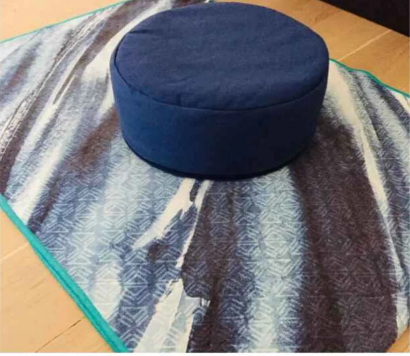                       My New Yoga Cushion Just invites Me to Practice 